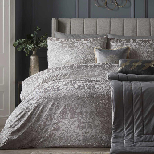 Firenza Duvet Cover Silver King