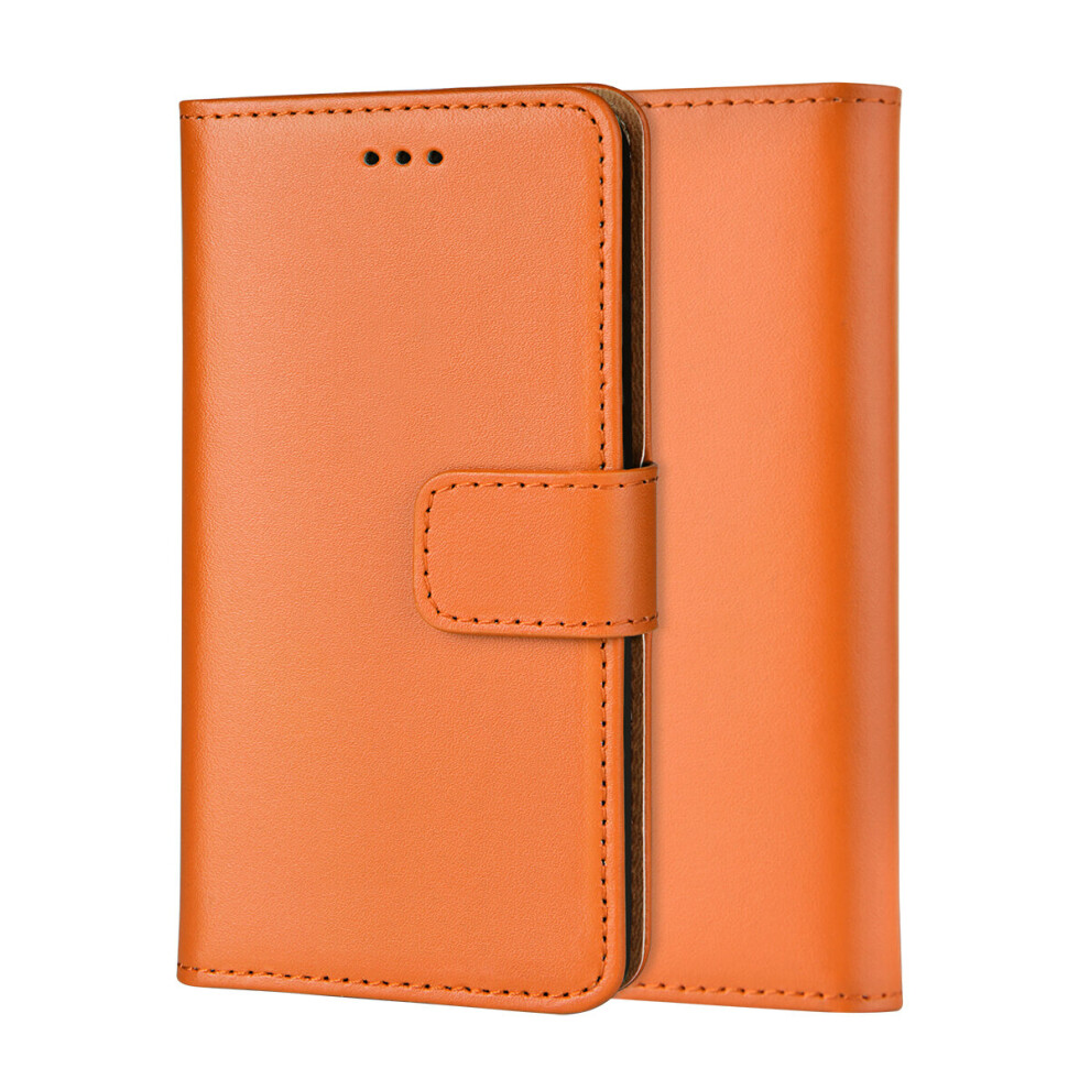 (Orange) Genuine Real Leather Wallet Case For Iphone 7G/8G Orange 5055546079367