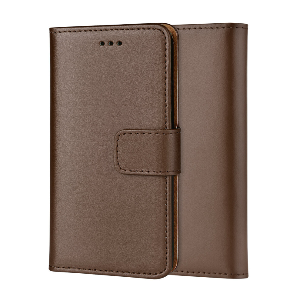 (Brown) Genuine Real Leather Wallet Case For Iphone 7G/8G Brown 5055546079336