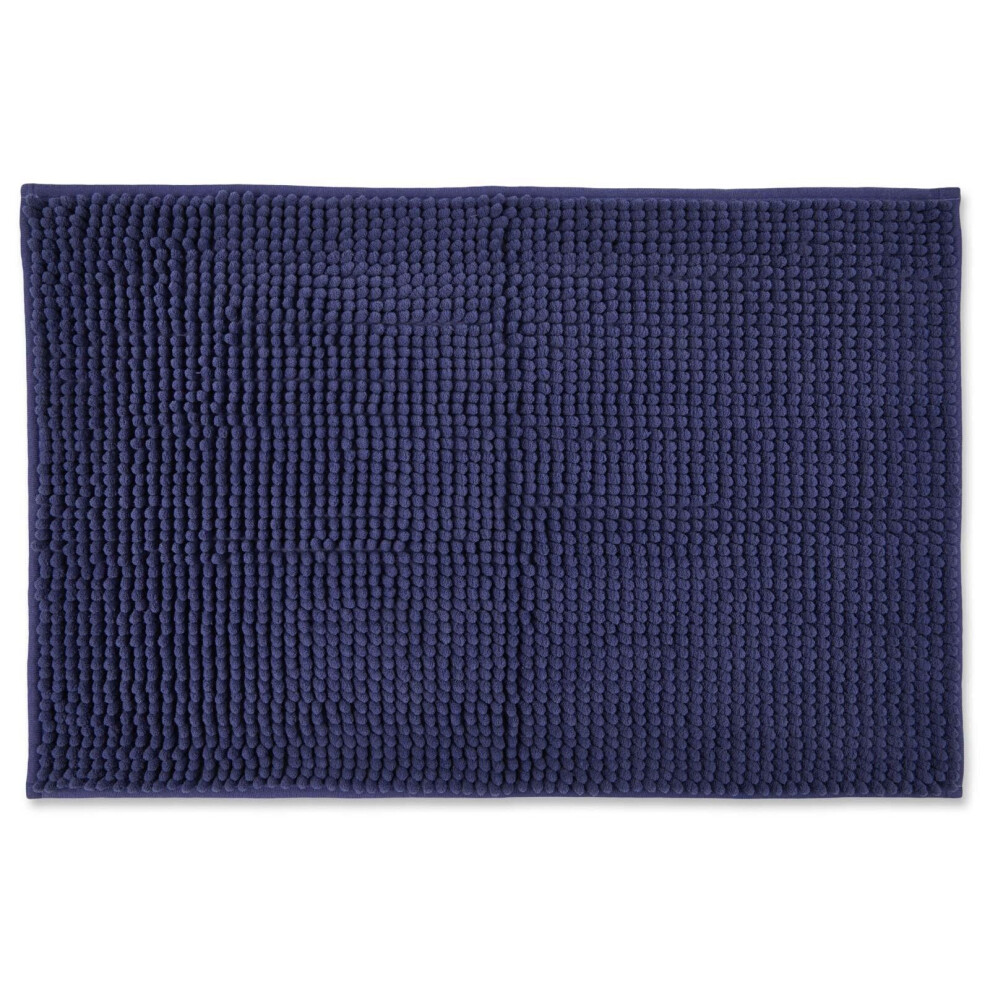 Noodle Non-Slip Bath Mat 45cm x 75cm Navy