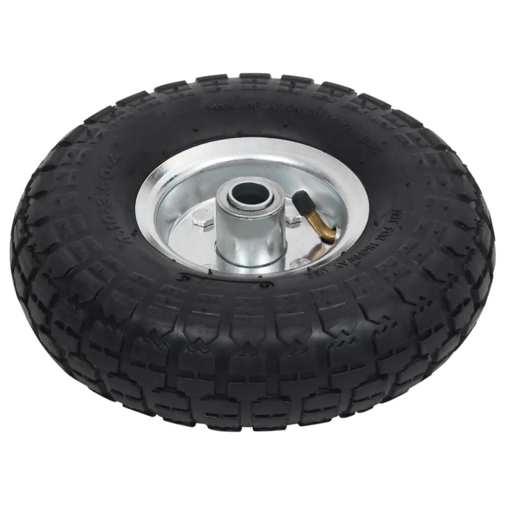 vidaXL 4x Sack Truck Wheel Rubber 4.10/3.50-4 (260x83) Cart Wagon Trolley Tyre