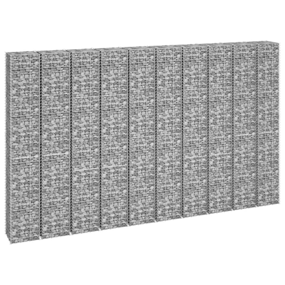 Vidaxl 4X Gabion Raised Beds Iron Garden Patio Gabion Basket Planter Wall