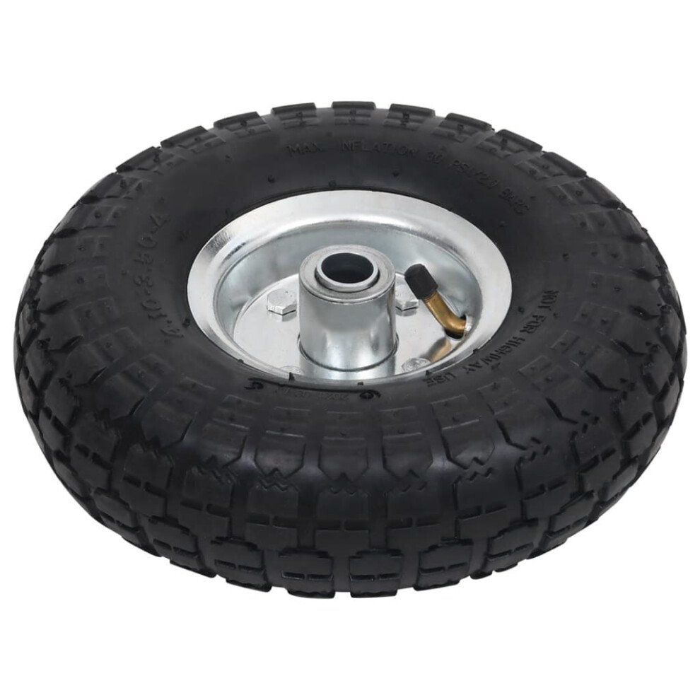 vidaXL 2x Sack Truck Wheel Rubber 4.10/3.50-4 (260x83) Cart Wagon Trolley Tyre