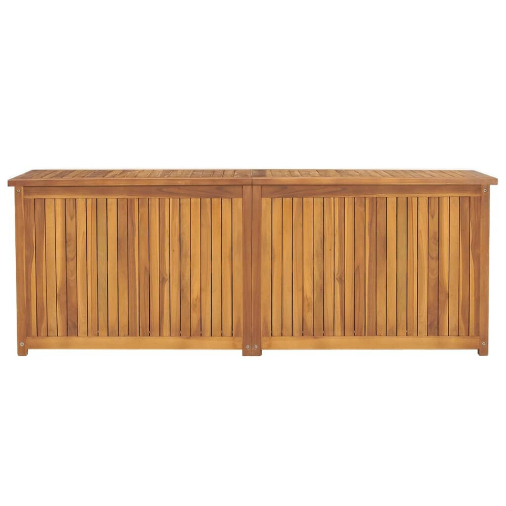 Vidaxl (150 X 50 X 53 Cm) Garden Storage Box Pillow Blanket Chest Tool Chest Solid Wood Teak