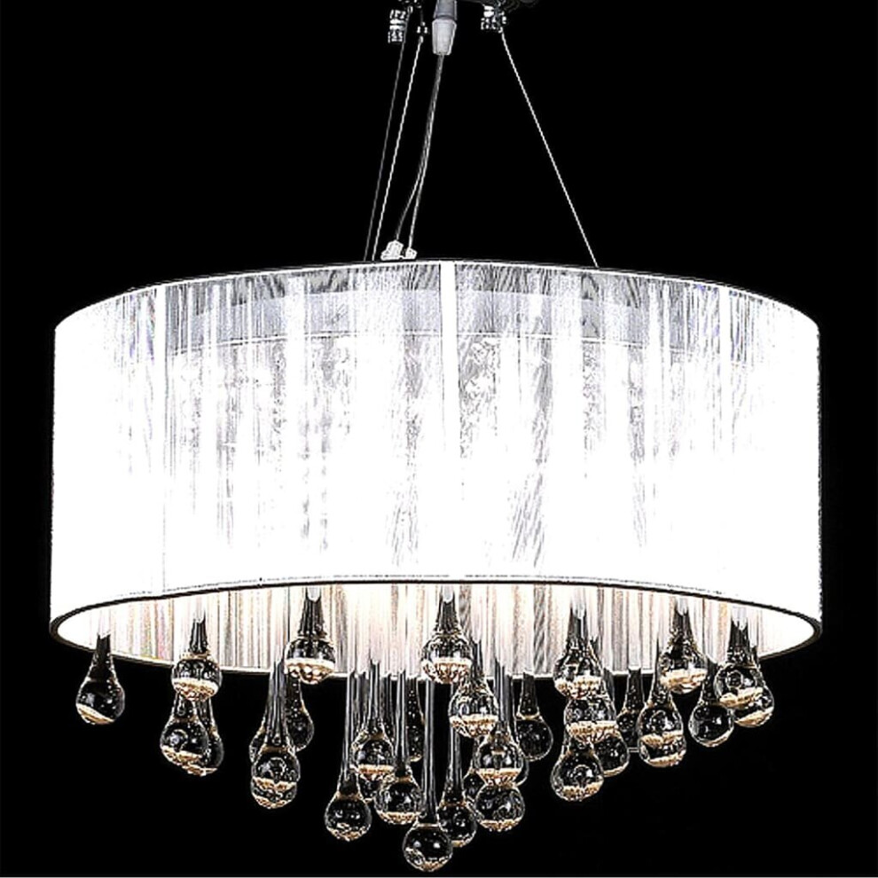 Vidaxl Chandelier With 85 Crystals White Chandelier Lamp Pendant Lighting