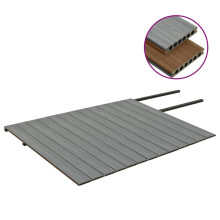 vidaXL WPC Terrassendielen mit Zubehör Braun und Grau 26 m² 2,2 m