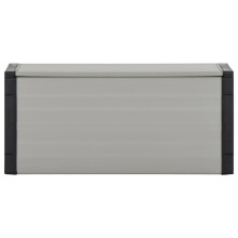 vidaXL Garden Waste Basket Grey Trash Bin Rubbish Separator Sack Recycle Bin