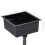 VidaXL vidaXL Handmade Kitchen Sink Black Stainless Steel Under-mount Kitchen Basin 2