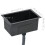 VidaXL vidaXL Handmade Kitchen Sink Black Stainless Steel Under-mount Kitchen Basin 2