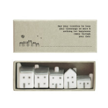 East Of India Your Troubles Be Less Ceramic Little Street Inside Box Keepsake Gift Idea
