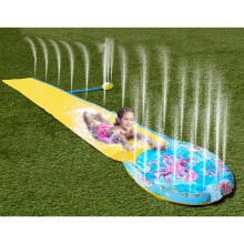 3-in-1 Mega Aqua Slider with Water Slide Sprinkler Outdoor Activity Splash Pool