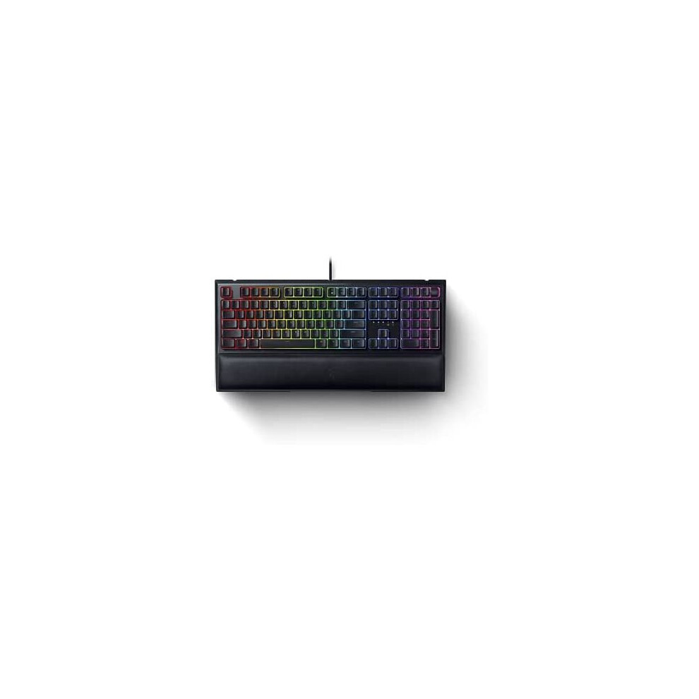 Razer Ornata V2 - Gaming Keyboard with Mecha-Membrane Keys (Hybrid Mecha-Membrane Switch, Razer Chroma RGB Backlight, Digital Volume Wheel, Ergonomic