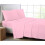 (Double, Pink) Luxury Poly Cotton Percale Flat Sheet Bed Sheets 1
