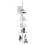 4 Tier Adjustable Telescopic Bathroom Shower Corner Rack Shelf Caddy 5