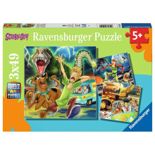 Ravensburger Scooby Doo: Tre Notte da Brivido - Set di 3 Puzzle da 49 Pezzi per Bambini | Immagini Coinvolgenti