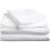 (White, Double) Luxury Egyptian Cotton Satin Stripe Flat Sheets 1