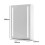 LED Bathroom Mirror Cabinet Storage & Shaver Socket Demister Sensor Wall Mounted 4
