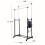 Black Adjustable Double Clothes Rail | Garment Hanging Stand On Wheels 9
