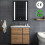LED Bathroom Mirror Cabinet Storage & Shaver Socket Demister Sensor Wall Mounted 9