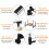 Black Adjustable Double Clothes Rail | Garment Hanging Stand On Wheels 6