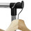Black Adjustable Double Clothes Rail | Garment Hanging Stand On Wheels 5