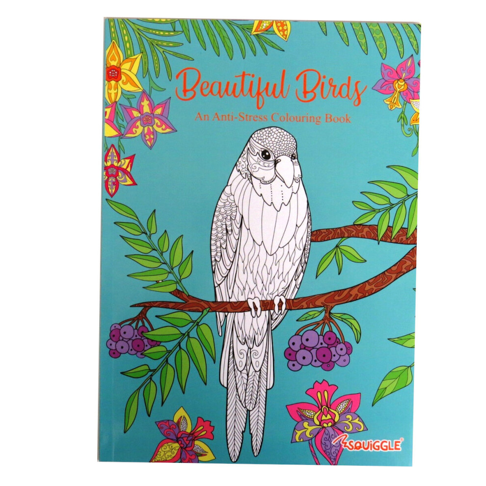 Beautiful Birds Therapeutic Anti Stress Adult Colouring Book