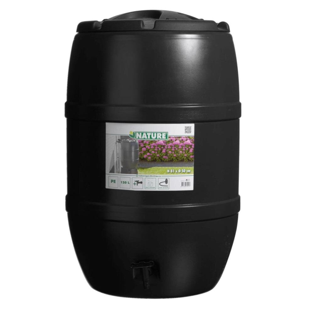 Nature Rainbutt 120 L 51x81 cm Black Water Storage Container Collection Tank