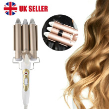 3 Triple Barrel Ceramic Hair Curler Curling Salon Styler Crimper Wave Waver Tool