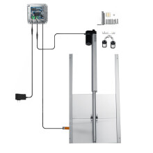 (AU Plug) 110V-220V 66W Metal Automatic Chicken Coop Door Auto Opener Metal Cage Closer Timer infrared Pet