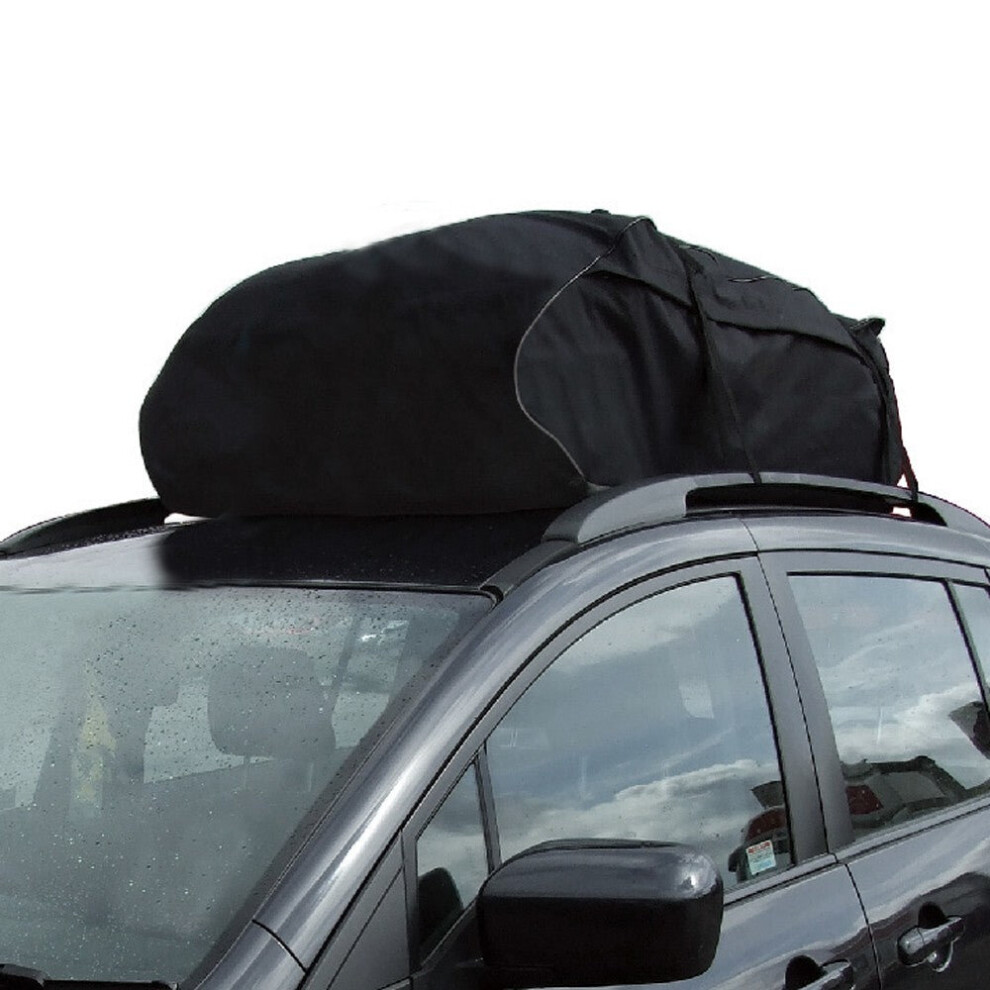 Universal Car Roof Top Bag Rack Cargo Carrier Luggage Storage Travel Waterproof Touring Suv Van 3654659413604