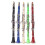 (Blue) 17 keys Drop B Multiple Colour Clarinet with Portable Case/Cleaning Cloth 2