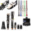 (Blue) 17 keys Drop B Multiple Colour Clarinet with Portable Case/Cleaning Cloth 3