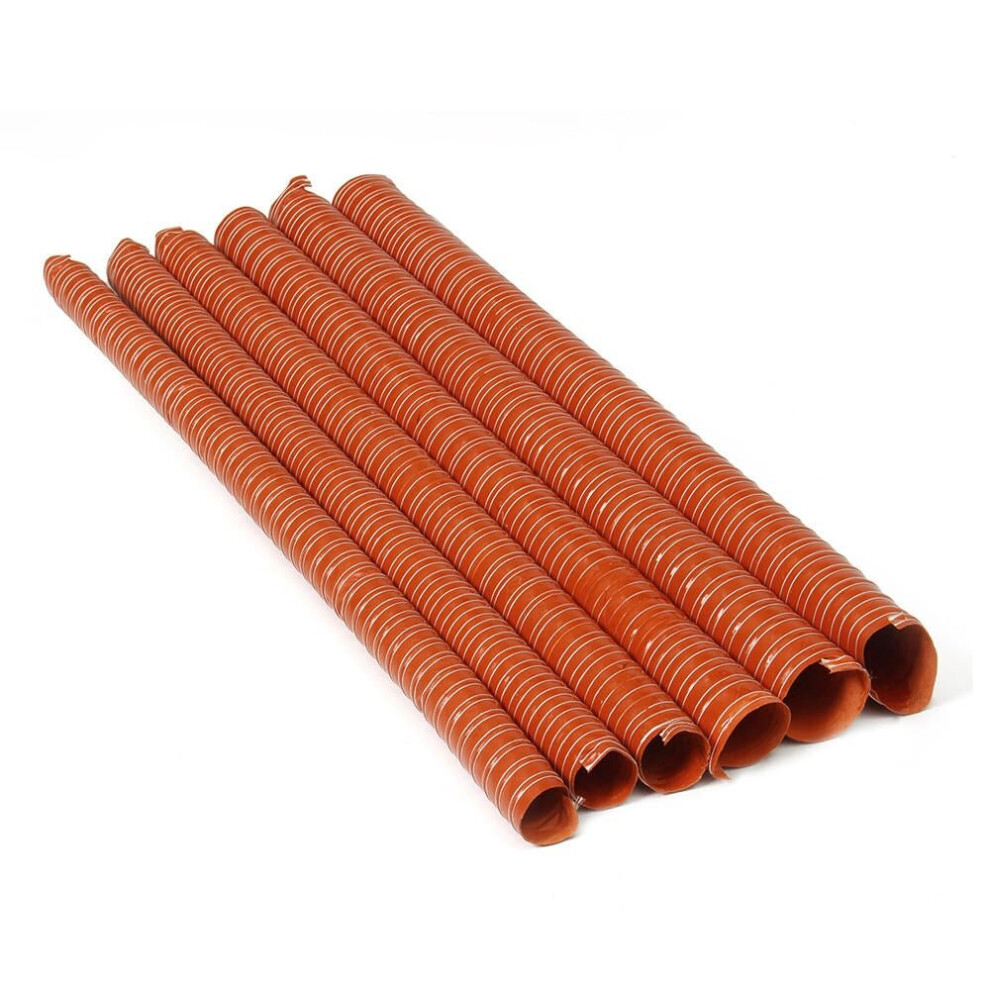 (70mm) Orange Air Ducting Pipe Flexible Silicone Hose Hot And Cold Cooling Transfer Extractor