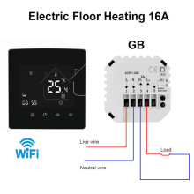 (WIFi-25A-Electric Floor Heating) Electric Floor Heating Room Thermostat Water Gas Boiler Smart WiFi / Indoor Thermoregulator Works With Google Smart Life