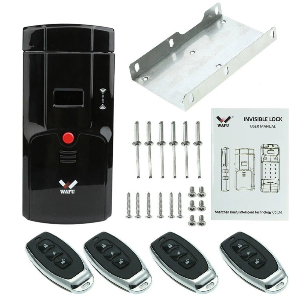 (Standard Version + Black) Door Lock Wifi Smart Lock Bluetooth Password Fingerprint Locks Touch Keyless Door Lock Access Control New Lock 6112211877891