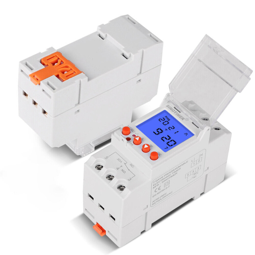 (TM920BKL) LCD Display Smart Power Time Controller Switch Timer Year Month DayTime Switch