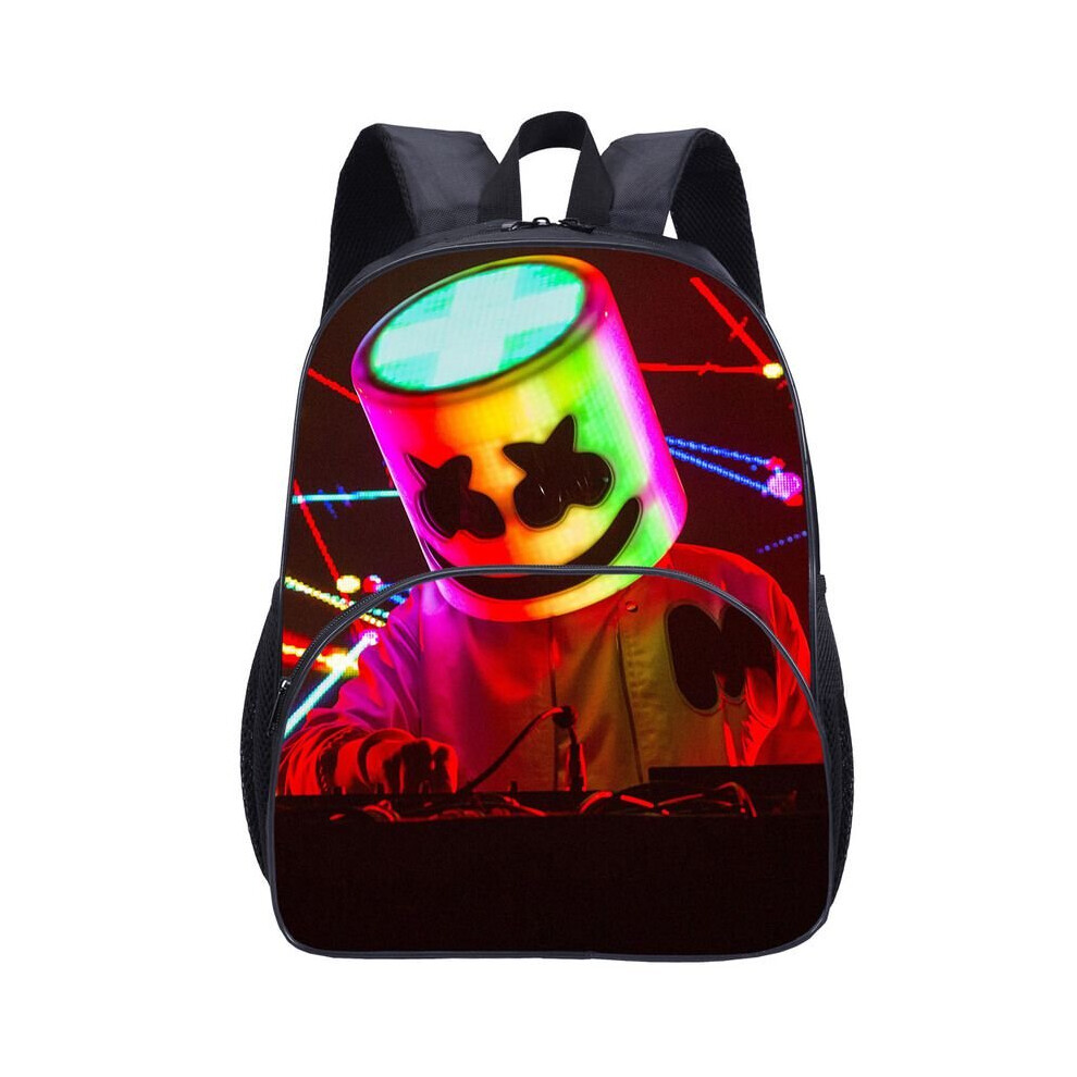 (Red) DJ Marshmello School Bagpacks Movie 3D Print Teenager Travel Laptop Bag