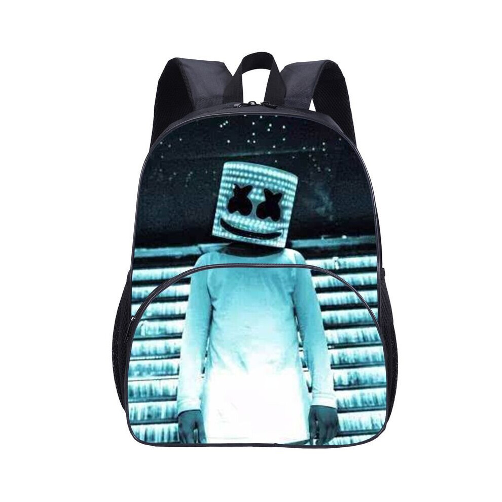 (BlackBlue) DJ Marshmello School Bags for Boys Customized Teenagers Children's Backpack-image-OPC-P9Q9CRM-NEW