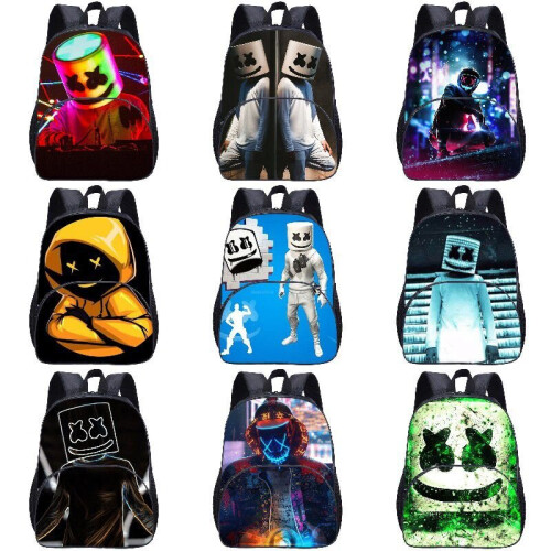 DJ Marshmello School Bags for Boys Customized Teenagers Children s Backpack