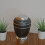 Medium Keepsake Dark Grey and Silver Metallic Urn Memorabilia Loved One 4