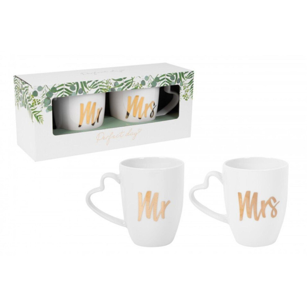 Mr&Mrs Mug Wedding Gift Present Couples Coffee Engagement Newlyweds Anniversary