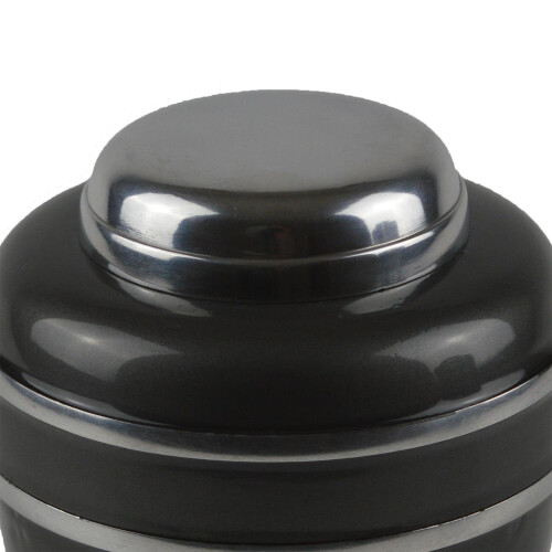 Medium Keepsake Dark Grey and Silver Metallic Urn Memorabilia Loved One 1