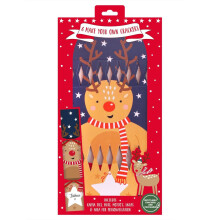 Set Of 6 Make Your Own Christmas Crackers Fillable Personalised Reindeer Festive Decoration
