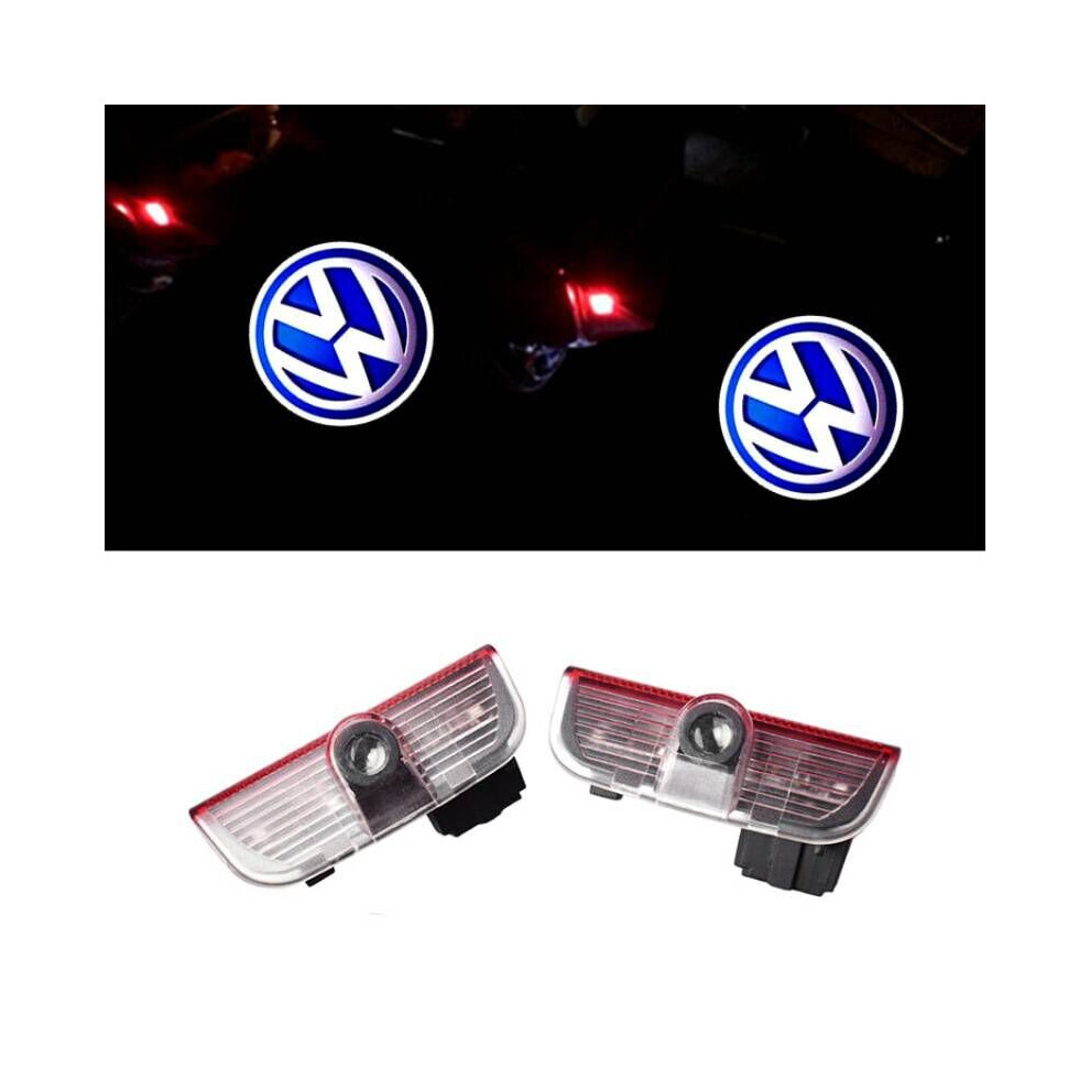 2x LED Car Door Logo Welcome Light Laser Projector Emblem Lamp