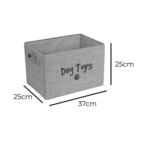 Folding Pet Toy Storage Bin Dog Basket Accessory Blanket Organisation Box 1