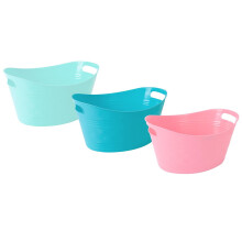 3 Ice Buckets Pink Blue Green Outdoor Party BBQ Summer Party Drinks