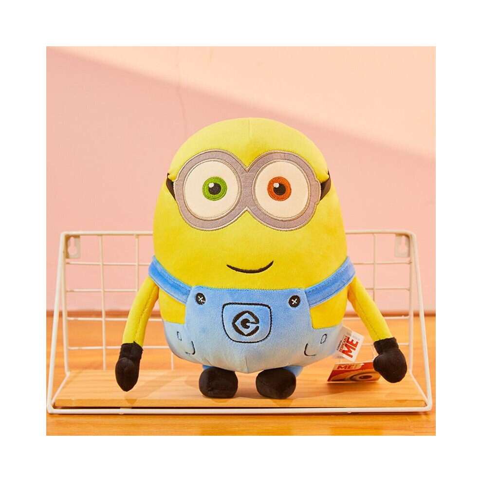 (Bob) Despicable Me Cartoon Minion Plush Toy Stuart Kevin Bob Cute Soft Doll