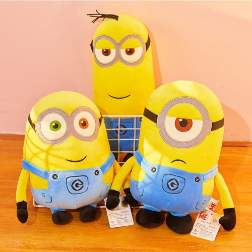 Despicable Me Cartoon Minion Plush Toy Stuart Kevin Bob Cute Soft Doll