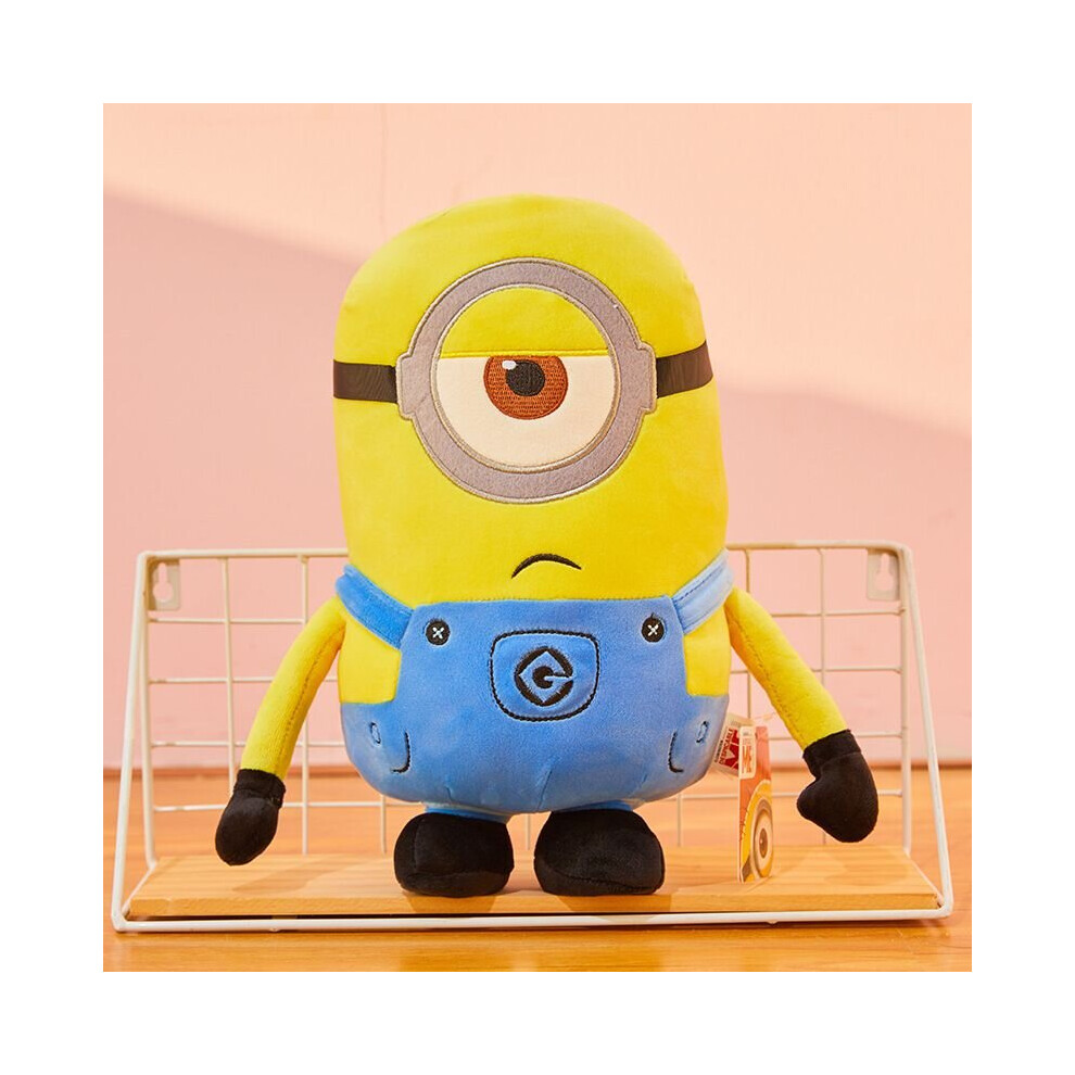 (Stuart) Despicable Me Cartoon Minion Plush Toy Stuart Kevin Bob Cute Soft Doll