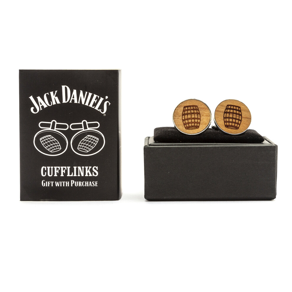 Branded Jack Daniel's Whisky Oak Barrels Cufflinks Limited Edition Boxed Gift